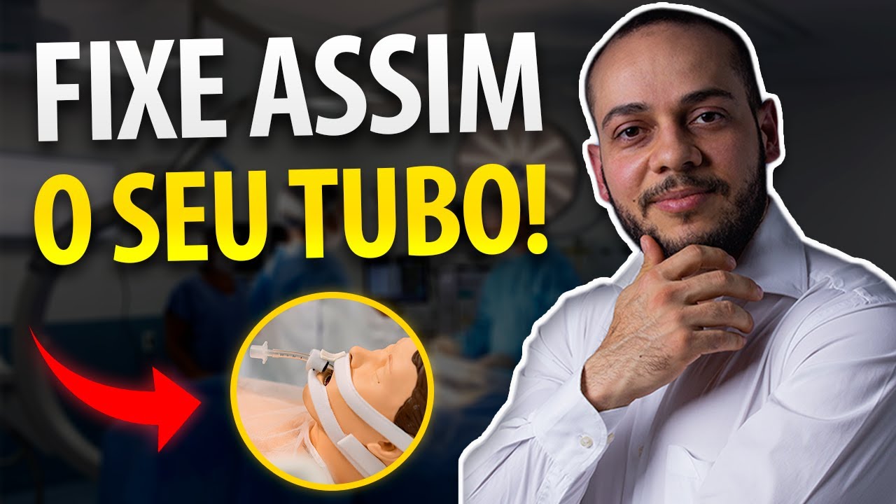 3 maneiras de como fixar o tubo orotraqueal ou endotraqueal sem enrolação