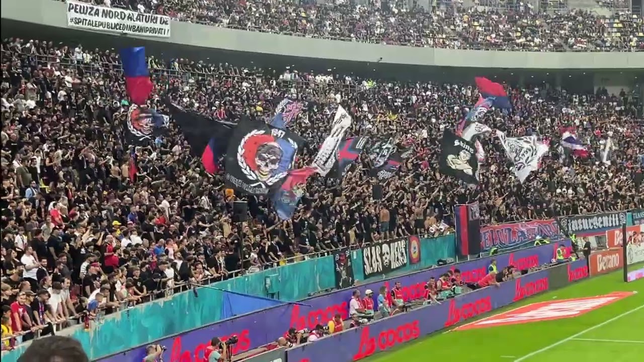 Emoție pură: Cântece Peluza Nord FCSB ☠️ matchday experience #fcsb #ultras #PeluzaNord