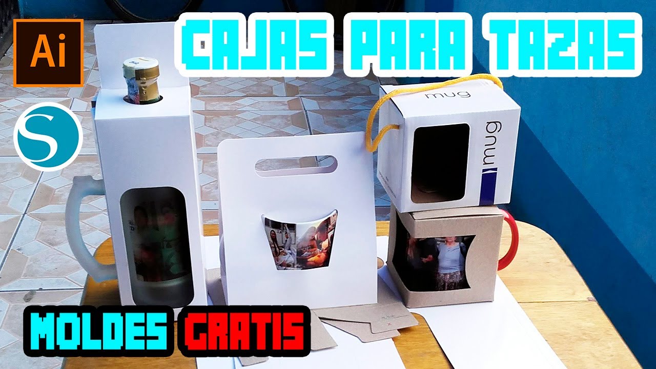 *CAJAS PARA TAZAS🌟 moldes en cameo [ PERSONALIZADAS Y SUBLIMADAS ] 2020