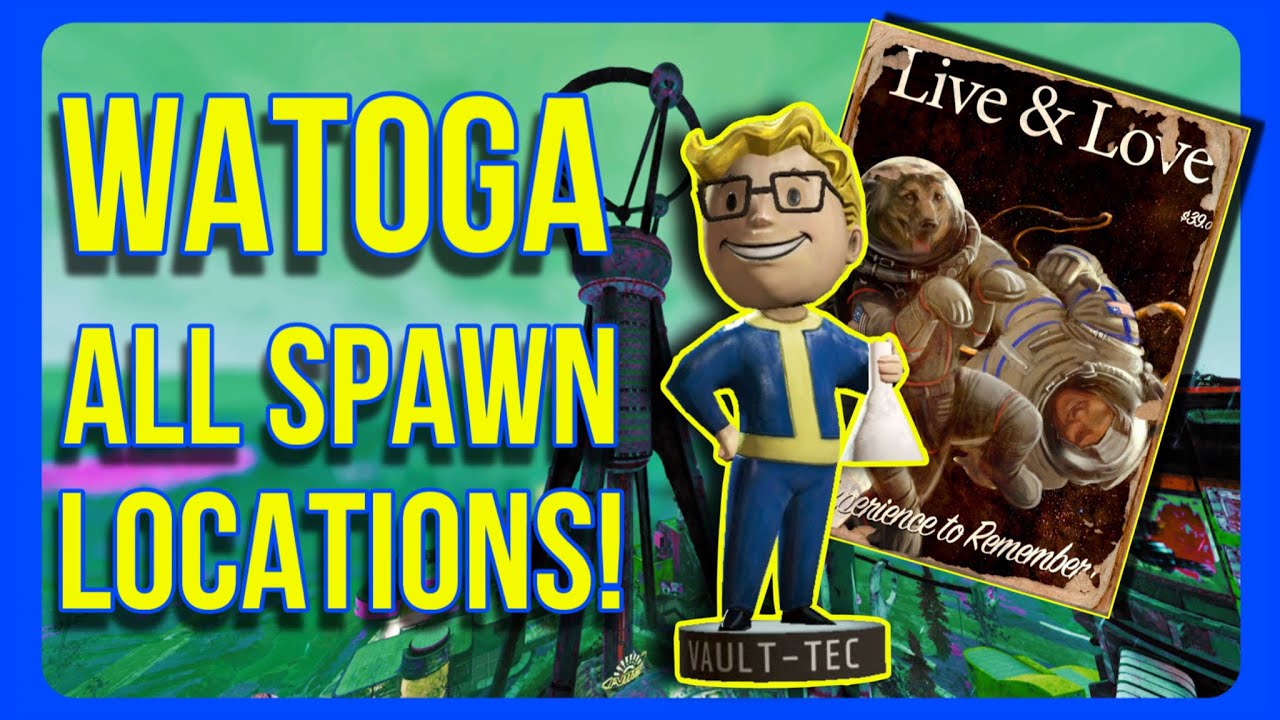 Watoga Bobbleheads & Magazines ALL 14 Spawn Locations! Fallout 76