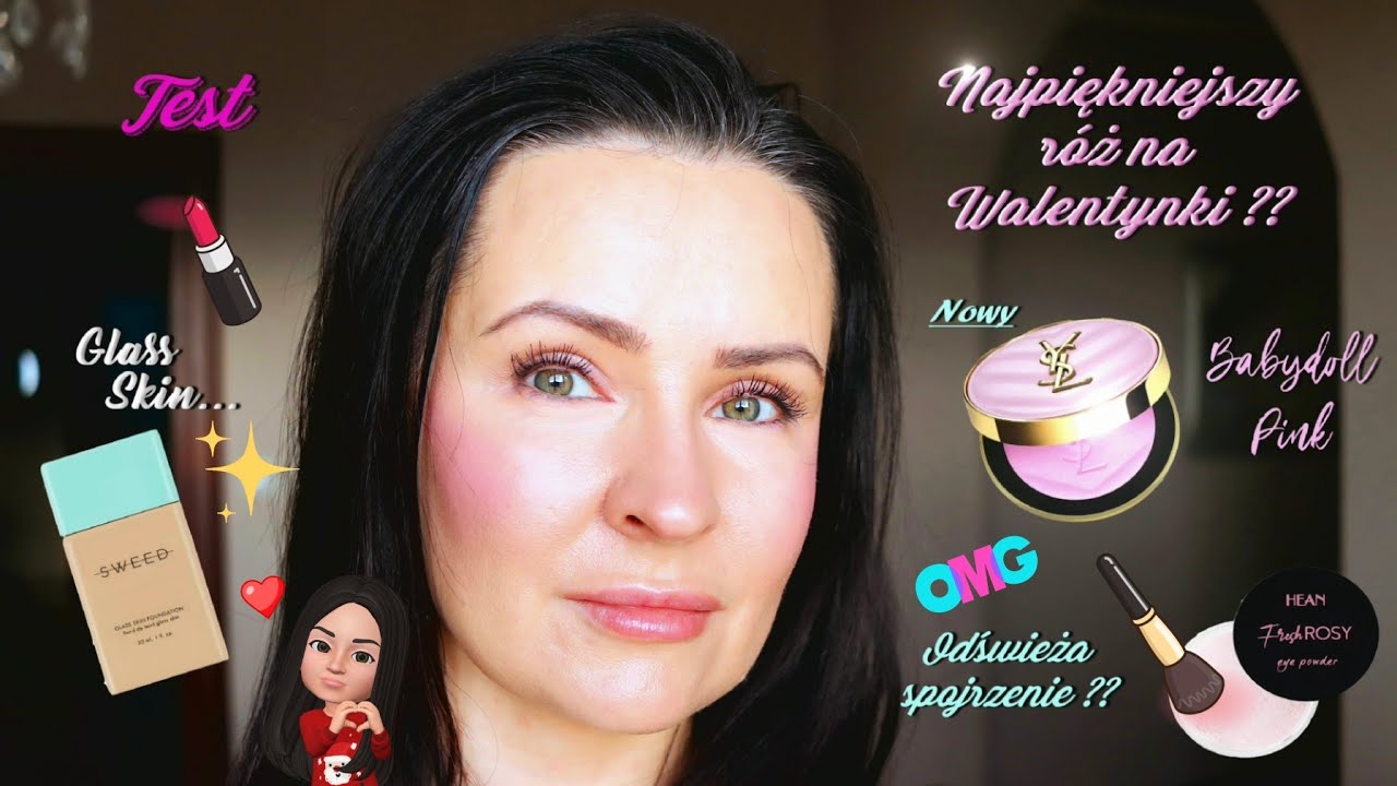 Nowe! Powiew Świeżości YSL Make Me Blush Babydoll Pink, Sweed Glass Skin Foundation, Hean Fresh Rosy