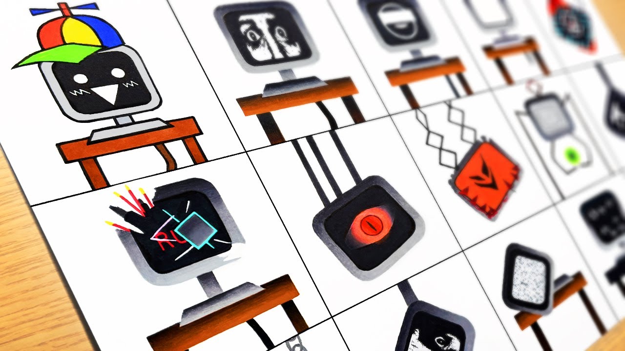 Рисование Incredibox Sprunki: фазы 1–18 [Mr. Fun Computer] Новая обновлённая фаза / Sprunki Mix