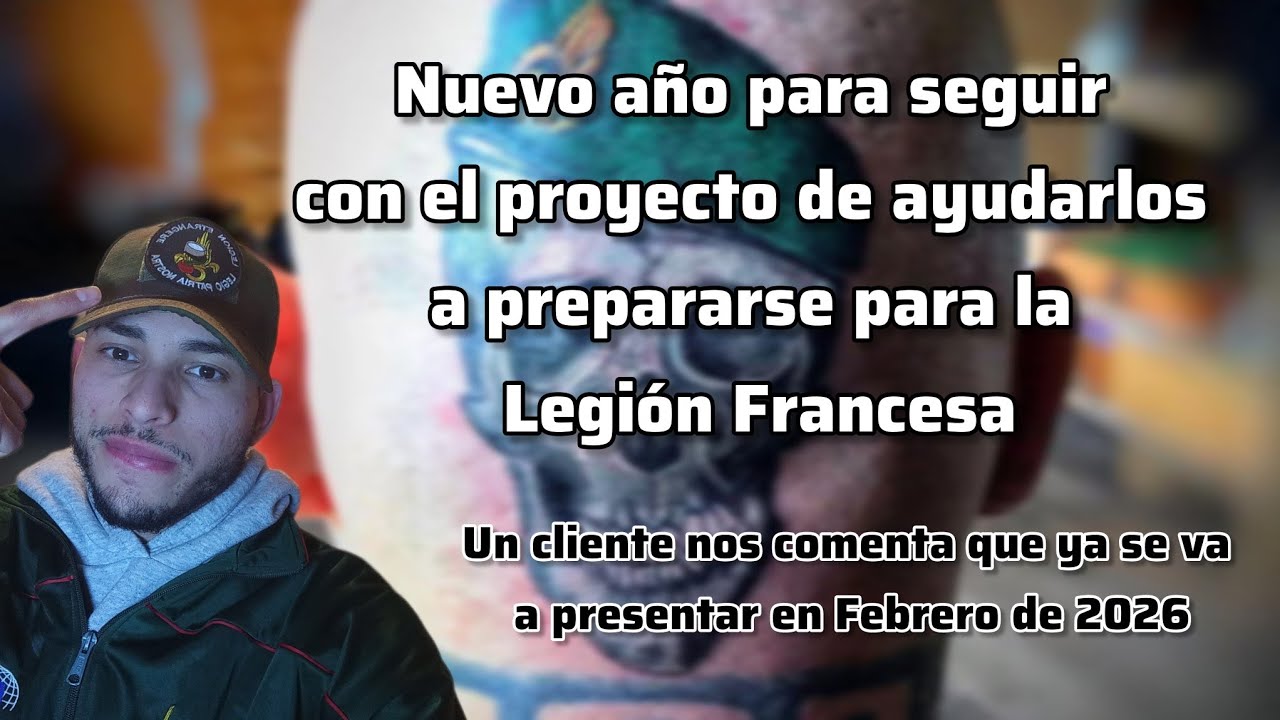 Nuevo año para seguir ayudandolos a prepararse de cara al alistamiento de la Legión Francesa 💪🏻🇫🇷🪖