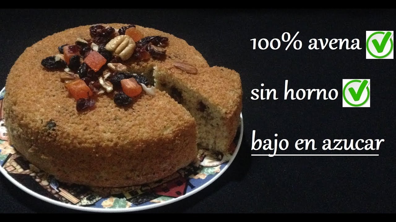 PASTEL/PAN DE FRUTOS SECOS 💯%AVENA ENDULZADO NATURAL, SIN HORNO