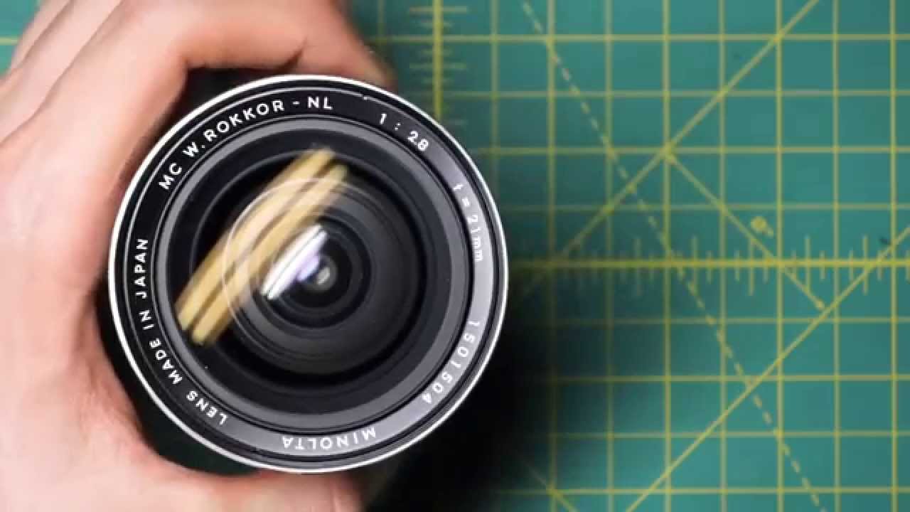 Minolta MC W. Rokkor-NL 21mm f2.8 (MCII) Lens Disassembly and Diaphragm Cleaning