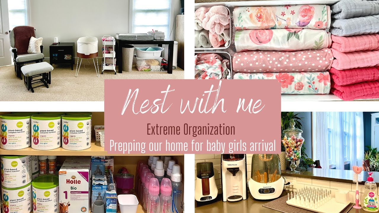 NEST WITH ME - EXTREME ORGANIZATION - GETTING OUR HOUSE READY FOR BABY GIRLS ARRIVAL