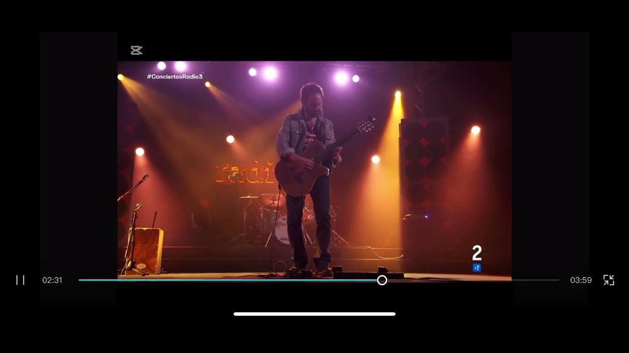 A mi maestro grabación en directo para La 2 de TVE, Los Conciertos de RADIO 3