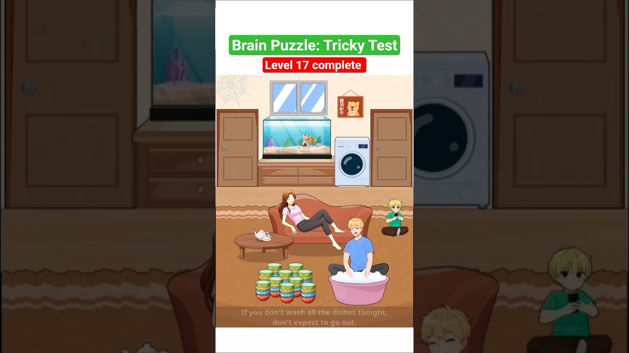 Brain Puzzle: Tricky Test Level 17 complete #brainpuzzle