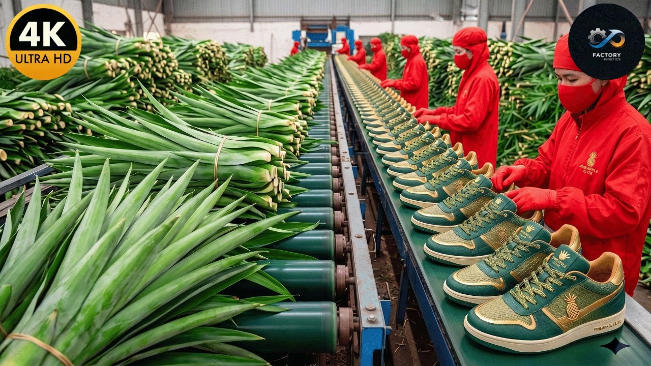 Inside the Factory: Making Premium Pineapple Leaf Shoes & Bags (Full Process)