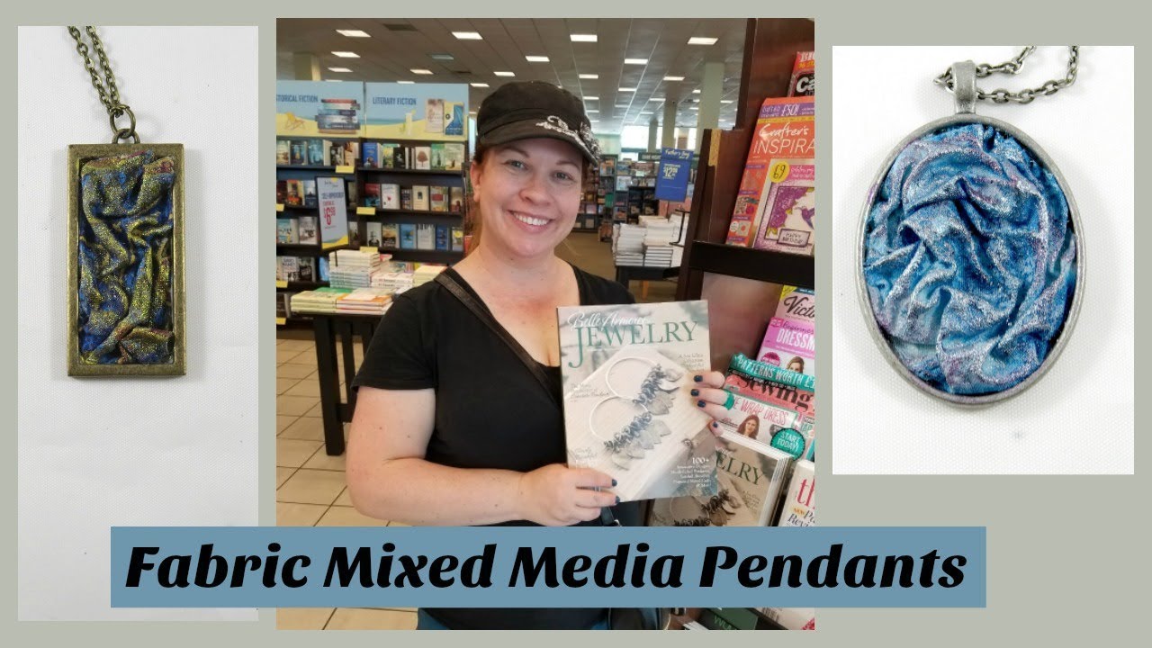 I Got Published! | Fabric Mixed Media Pendants
