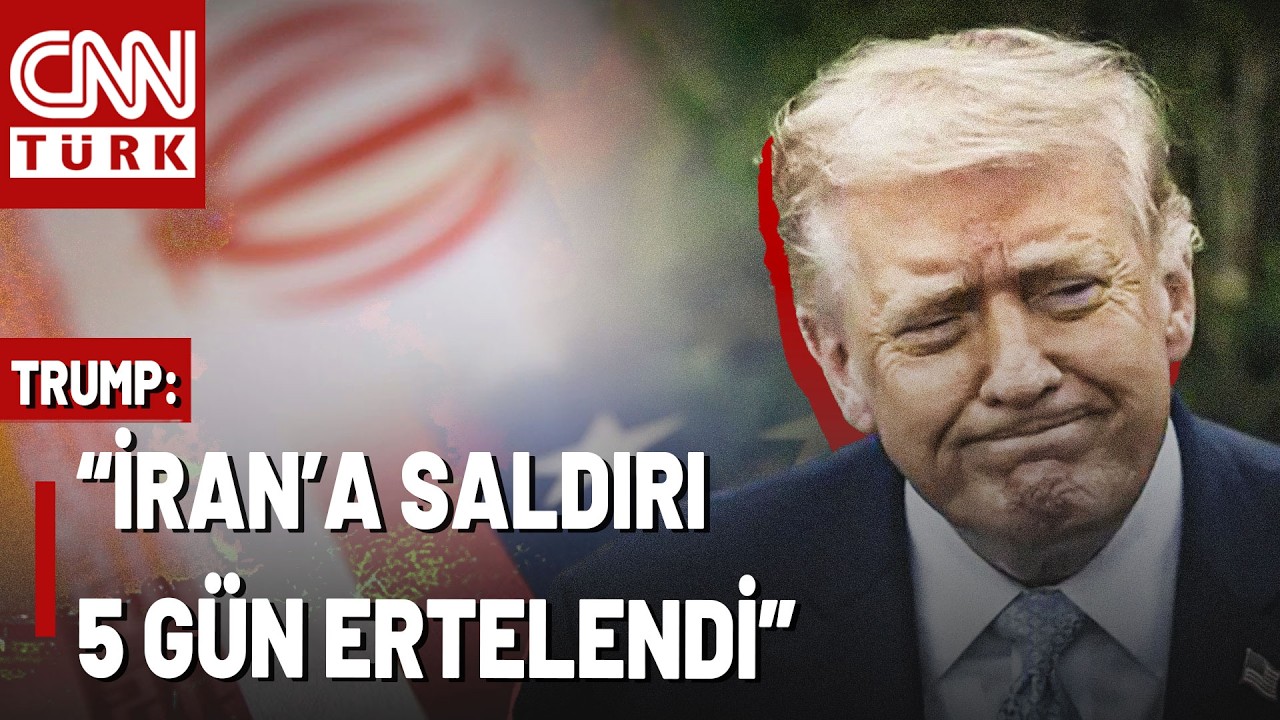 SON DAKİKA🚨ABD İran Altyapısına Saldırıyı Erteledi! Trump Duyurdu: 