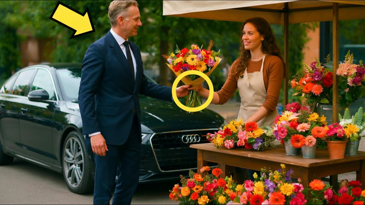 MILLIONAIRE STOPPED TO BUY FLOWERS FOR HIS EX… BUT FELL IN LOVE WITH THE YOUNG FLORIST