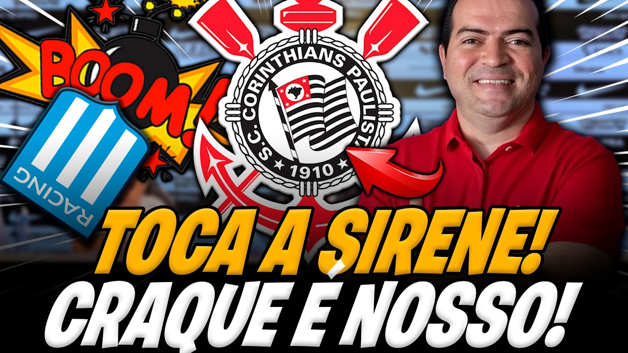 💥SAIU NESTE INSTANTE! CRAQUE ARGENTINO NO TIMÃO! RACING CONFIRMA! ÚLTIMAS NOTÍCIAS DO CORINTHIANS.