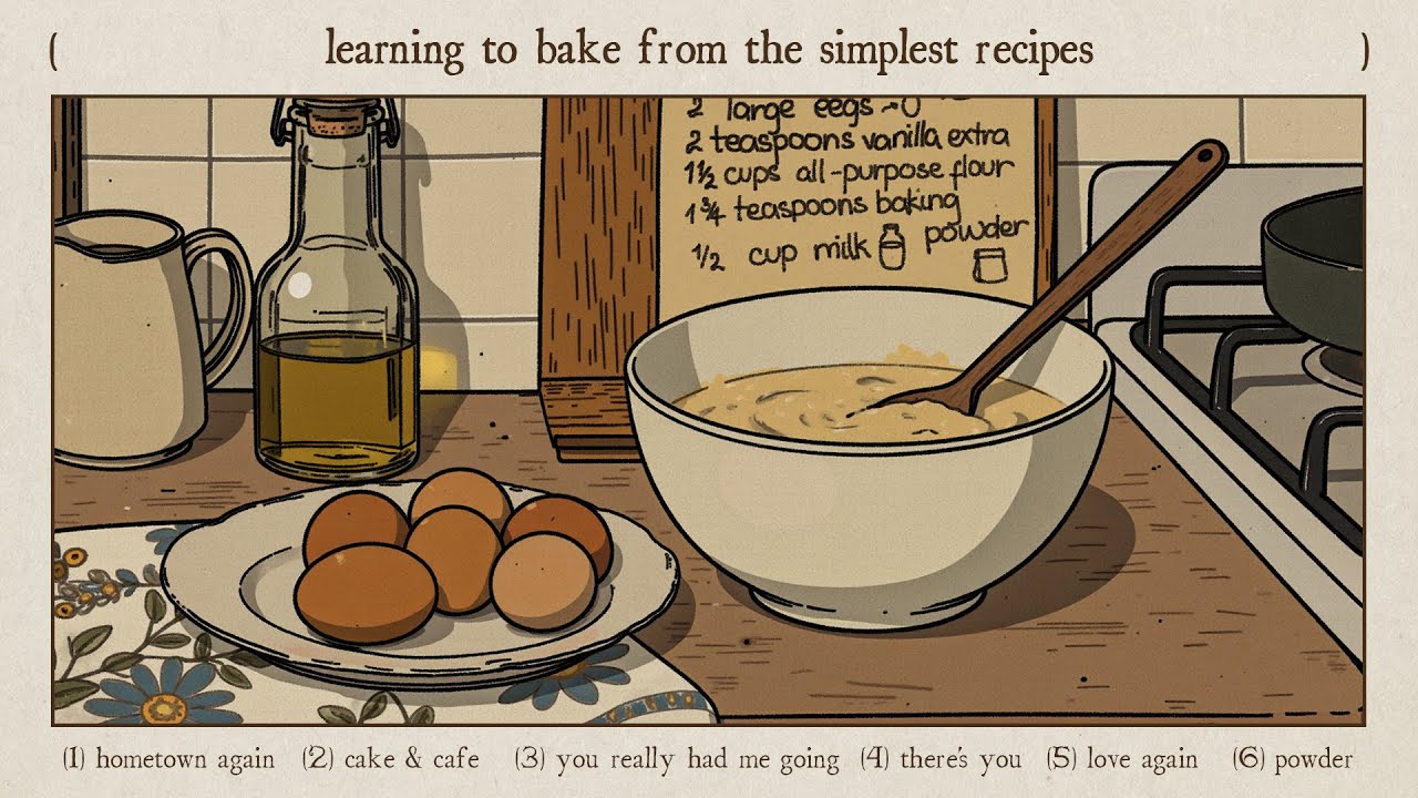 eggs, butter, milk and a delicious cake recipe
