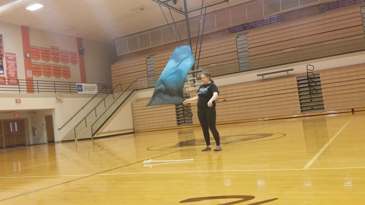 My Color Guard Captain Routine!!!!