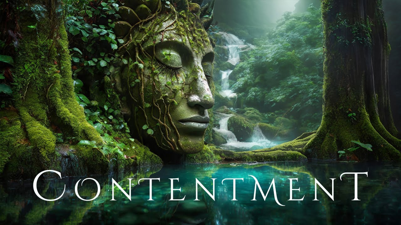 CONTENTMENT | Deep Ambient Relaxation Music with Rain - Ethereal Meditative Relaxing Soundscape