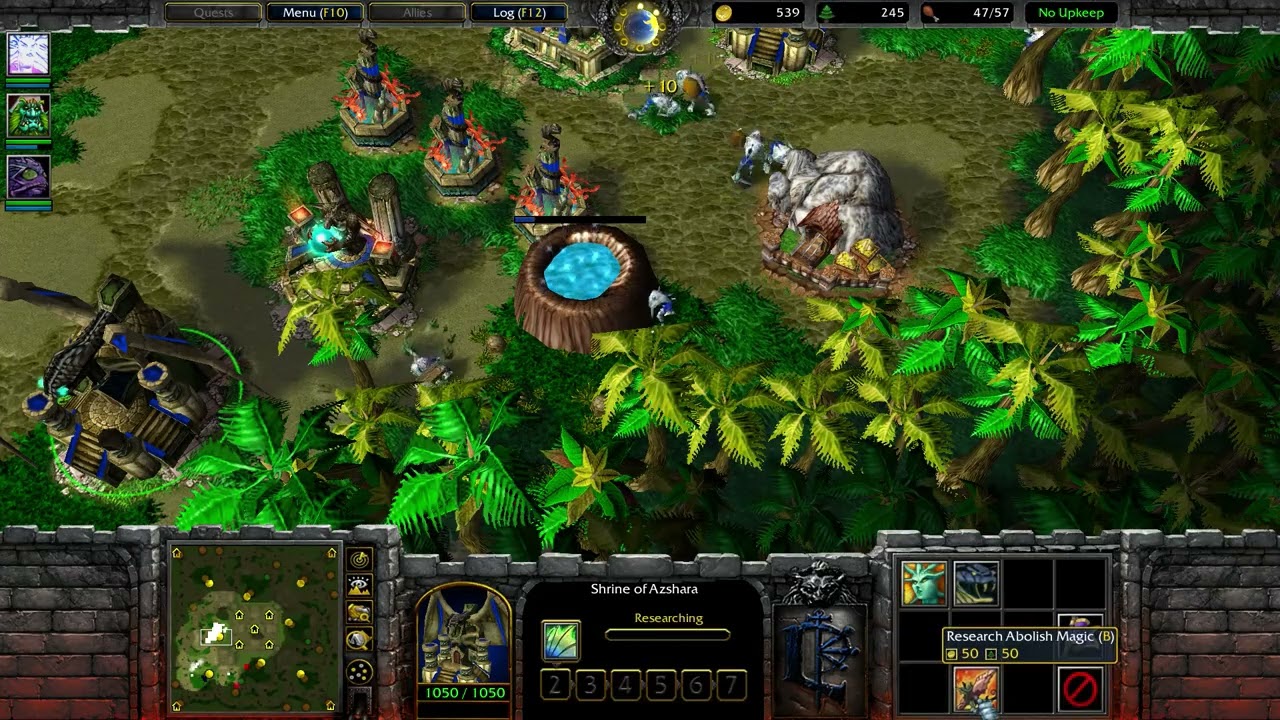 Warcraft III Why Blizzard gave up Naga as the 5th Race? 1 Naga vs 3 NE insane (娜迦 vs 3个疯狂暗夜)