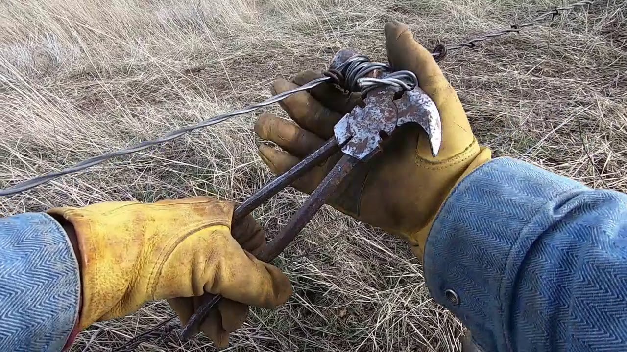 Tightening Barbed Wire with the Texas Fence Fixer