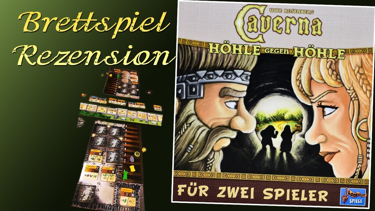 Caverna Höhle gegen Höhle Brettspiel Rezension / Lookout Spiele
