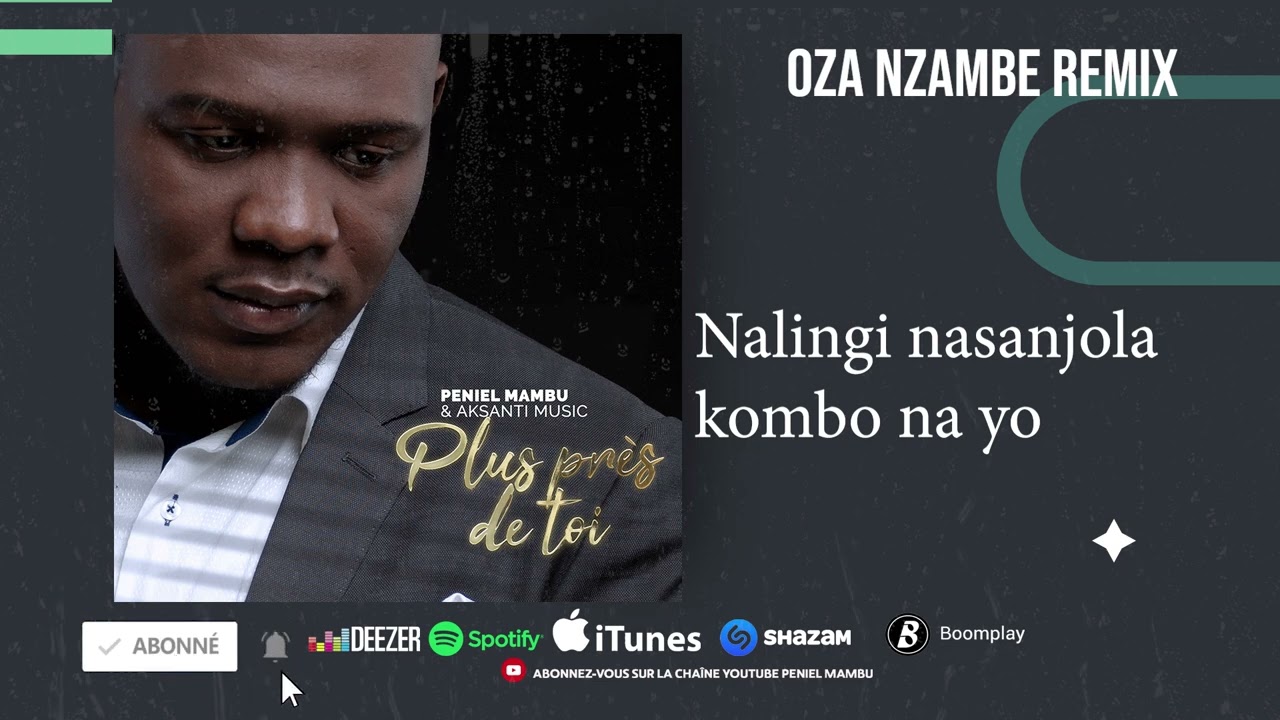 Peniel Mambu ft Rosny Kayiba - Oza Nzambe (R&eacute;mix) [Official Audio + Lyrics]#penielmambu #rosnykayiba