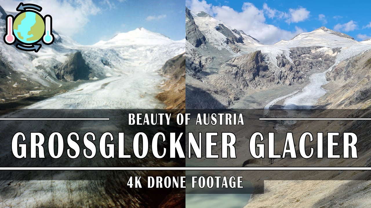 GLACIER MELTING by DRONE Großglockner | 4k Climatic Change | Austria