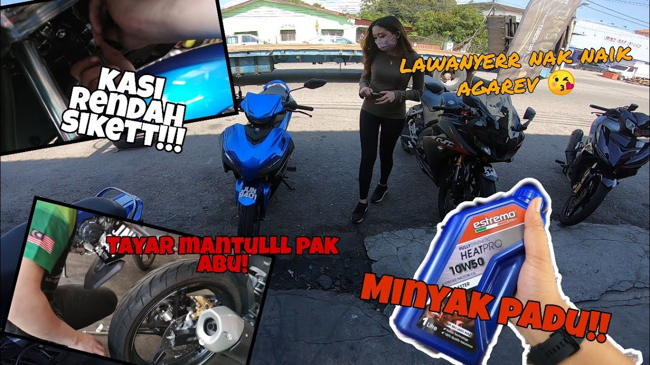 AMOI PUN SUKA TENGOK YAMAHA Y16ZR NI 😍, *Servis, Tayar Baru, Lowered Fork*