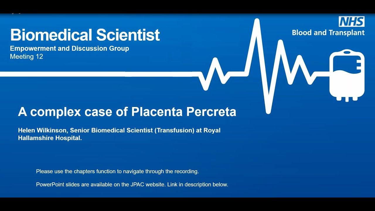 BMSEDG Meeting 12: A Complex Case of Placenta Percreta