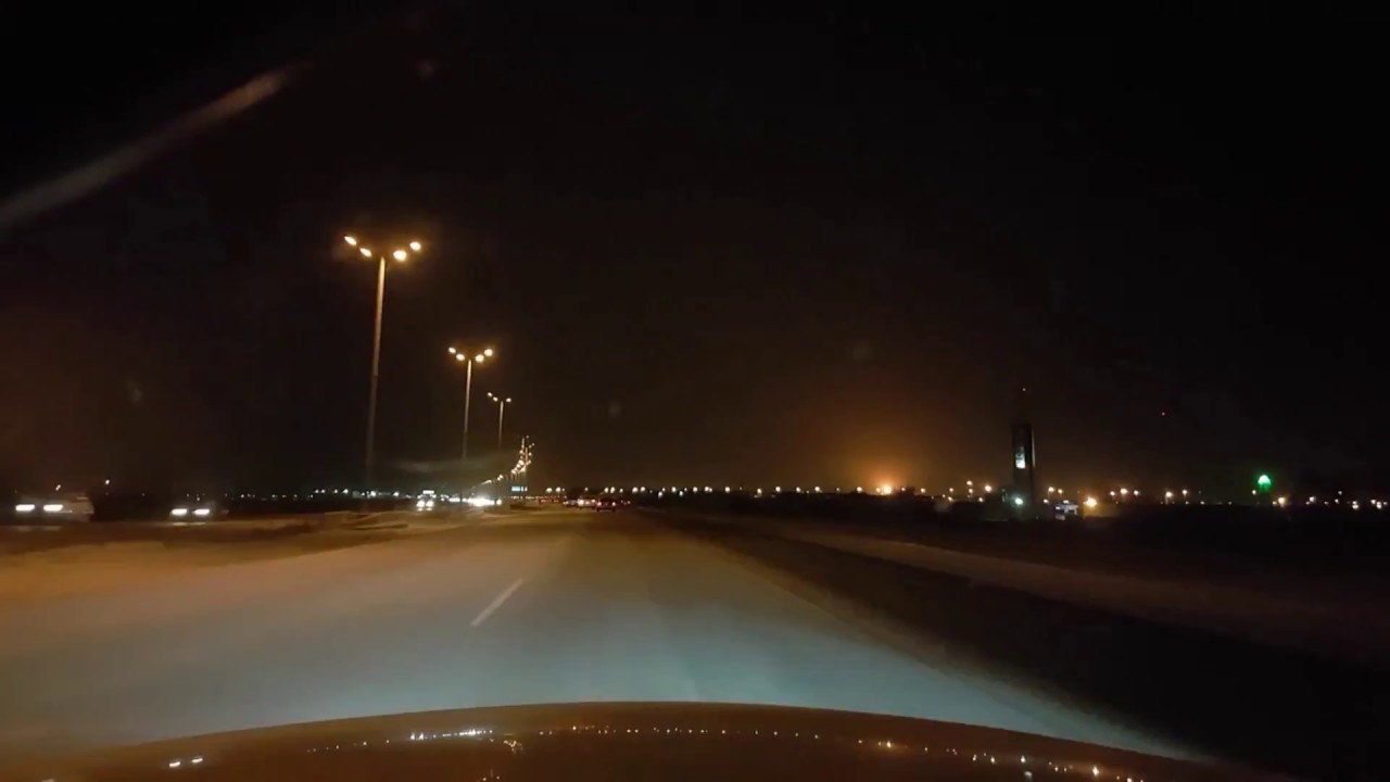 Timelapse Dhahran Jubail highway | طريق الدمام- الجبيل  مسرع