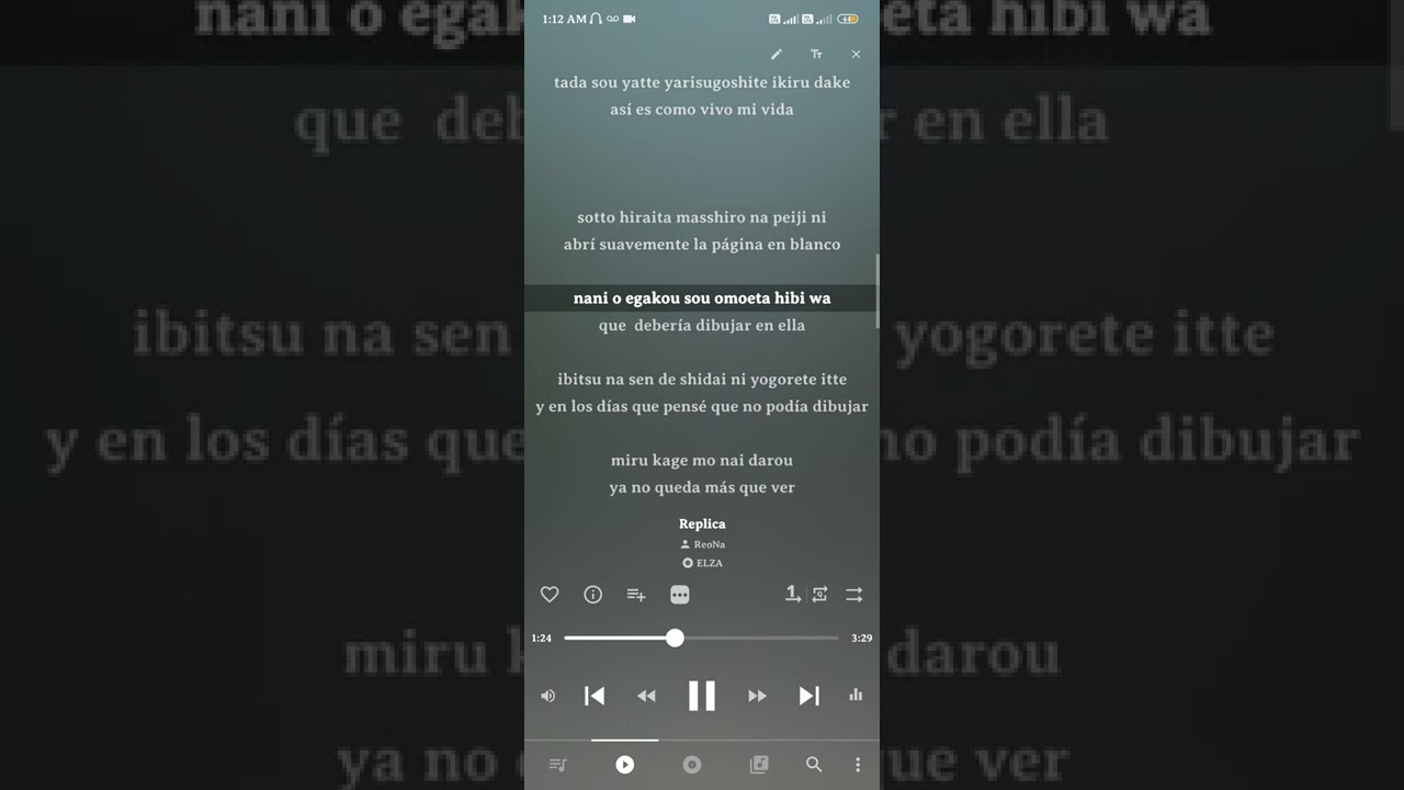 ReoNa- Replica - ( sub español, romaji )