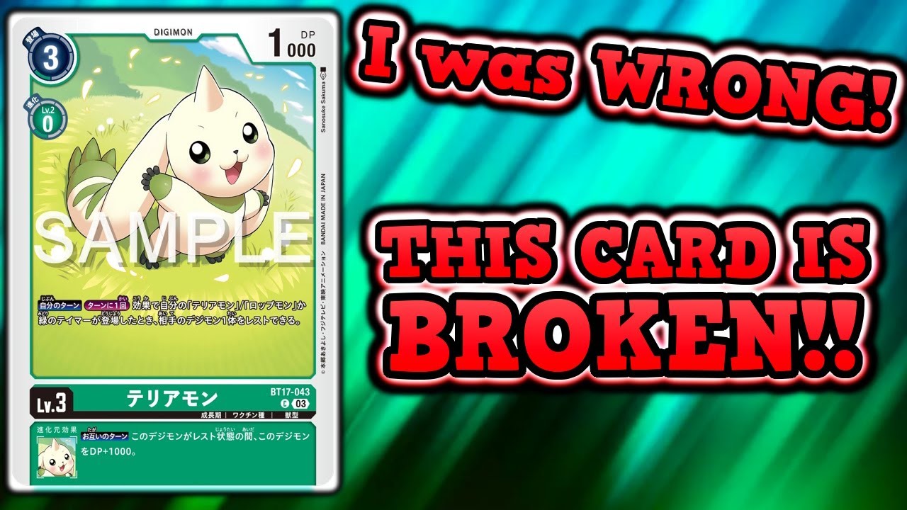 The NEW Terriermon (BT17) is ACTUALLY GOOD?! Digimon TCG