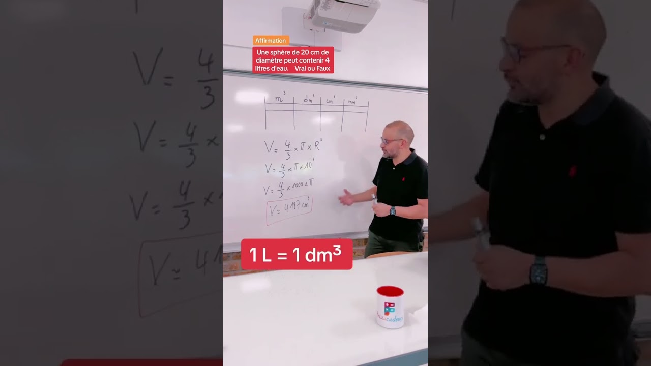 Question du BREVET : Calculs de volumes. 