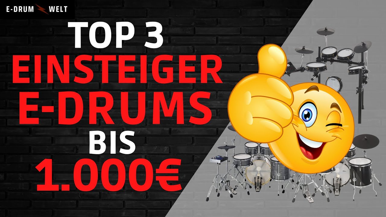 TOP 3 EINSTEIGER E-DRUMS in 2024 bis 1.000 €