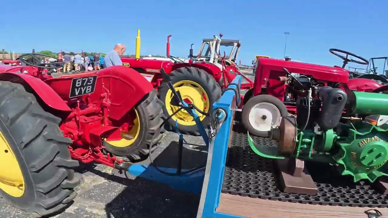 Tractors at Honiton Hill Rally 2025,,lots of vintage and classic tractors 