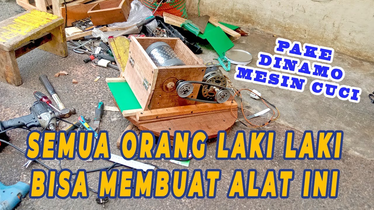 GAK CUMA KENTANG ULIR , ORANG INI MEMBUAT ALAT PARUTAN KELAPA PAKE DINAMO MESIN CUCI
