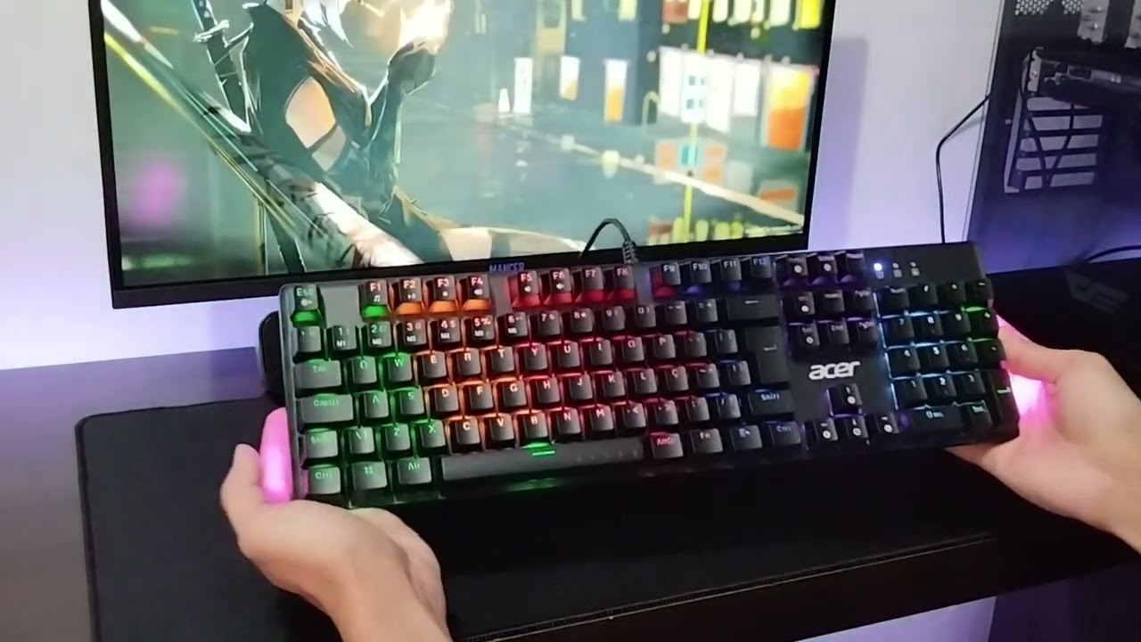 Review do teclado mec&acirc;nico acer nitro tkl 202