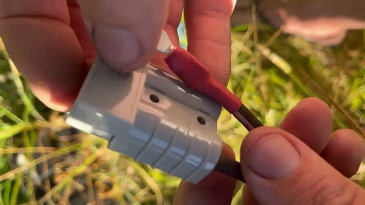 How to connect a Anderson Plug / crimp and click electric outboard motor upgrade