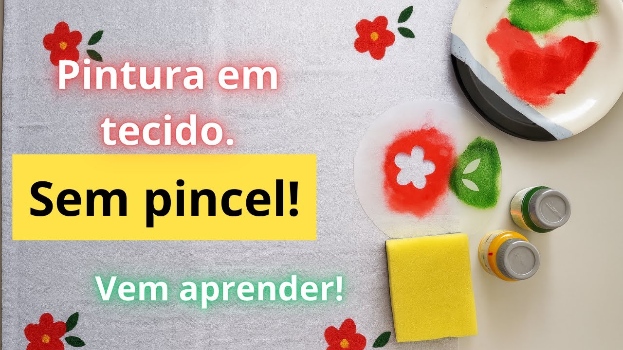 PIntura com stencil sem pincel. Uma idéia exelente pra quem nunca pintou, veja o passo a passo.
