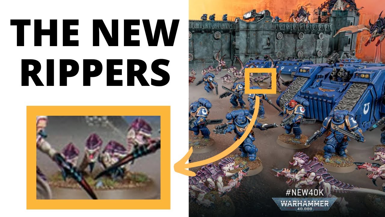New Tyranid Ripper Swarm Spotted- Rippers Models, Lore + 10th Rules
