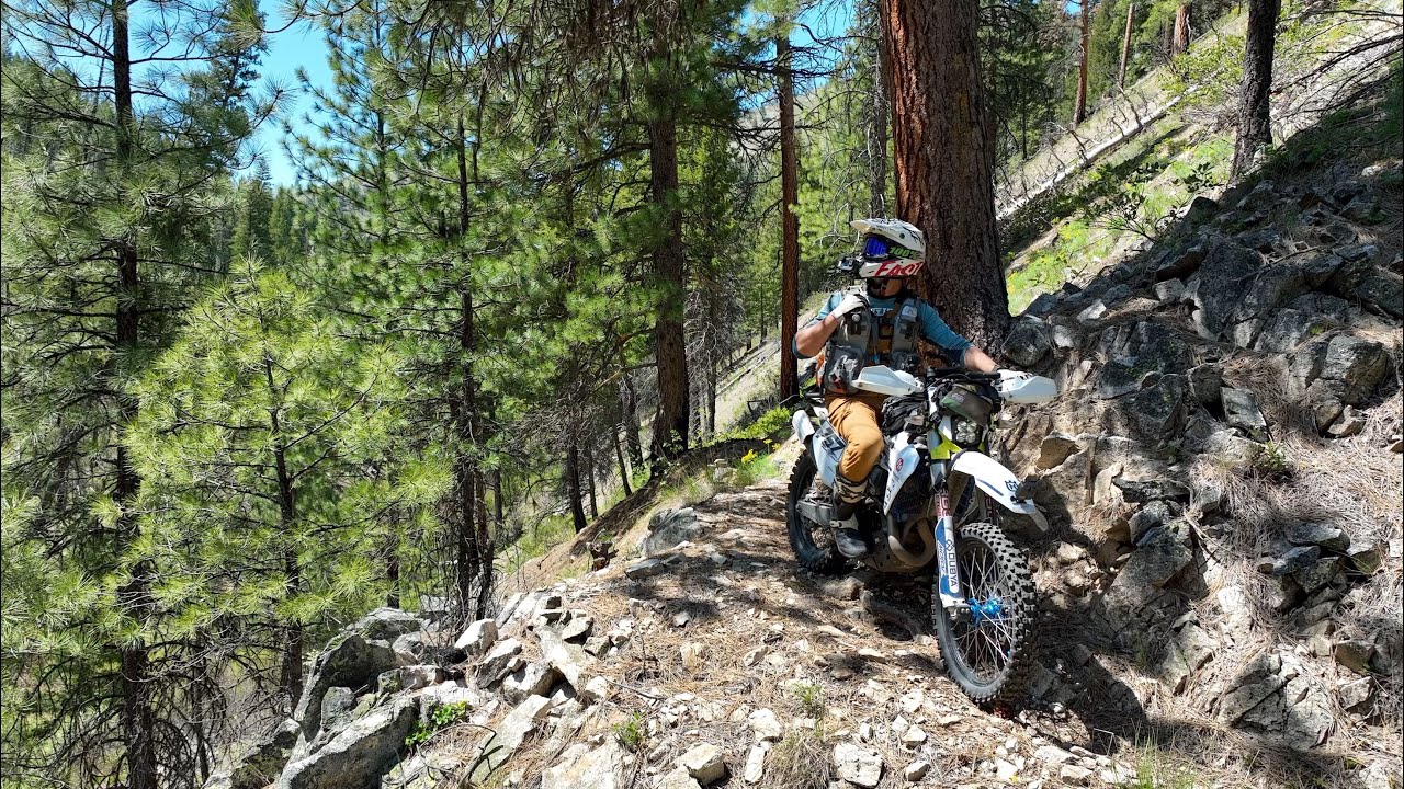 Trail Clearing and Riding a Densely Forested Route in the West Rockies
