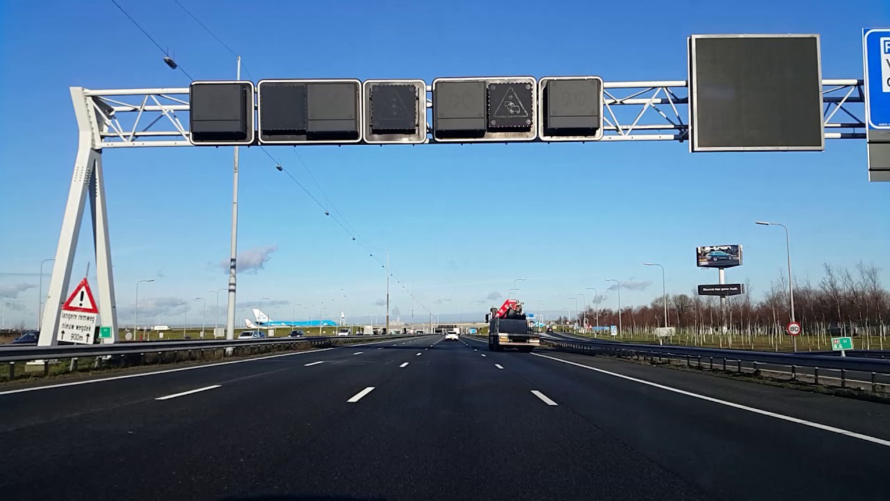 Dashcam Beelden A4: Knooppunt De Hoek ----》Schipholtunnel ----》Knooppunt Badhoevedorp.