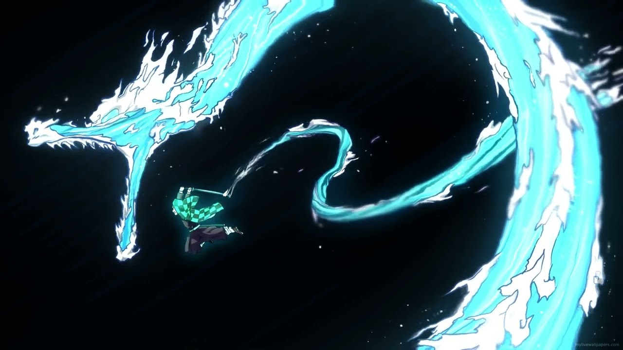Water Dragon Tanjiro 4K Live wallpaper