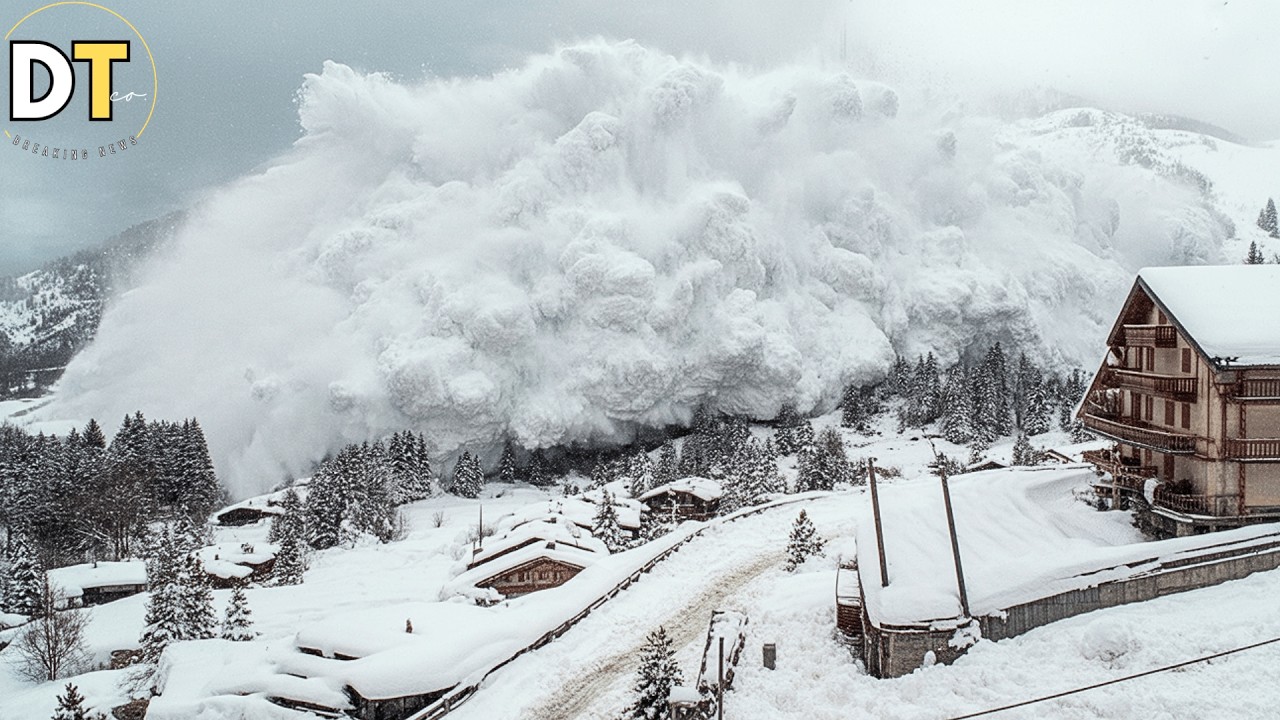 Лавина в итальянских Альпах! Множественные лавины и разрушения в долине Аоста