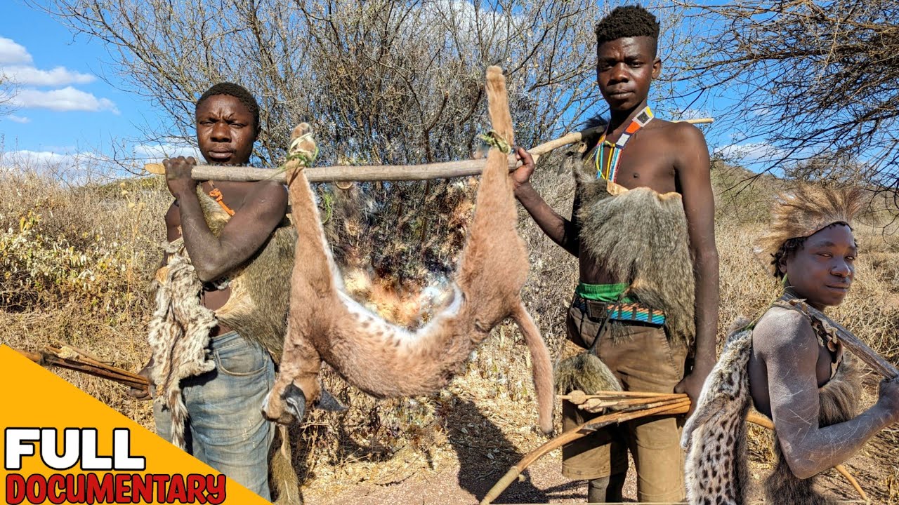 Hadzabe Tribe: How To Survive in The FOREST by HUNTING your FOOD. full documentary