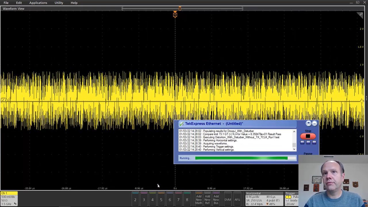 1000BASE-T Gigabit Ethernet Tx Testing with Disturber Demo