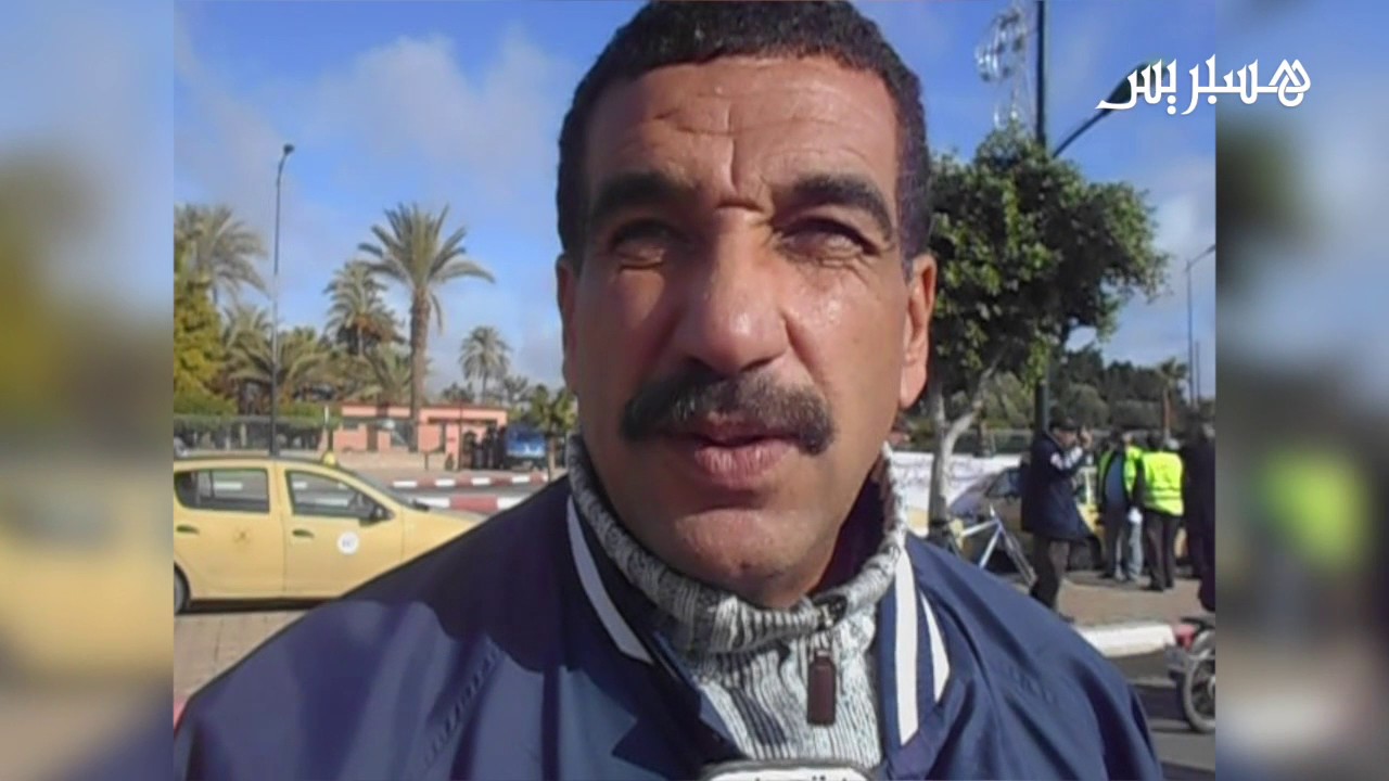 احتجاج الطاكسيات بمراكش