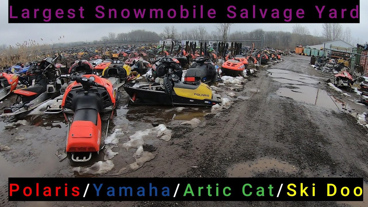 Largest Snowmobile Salvage Yard