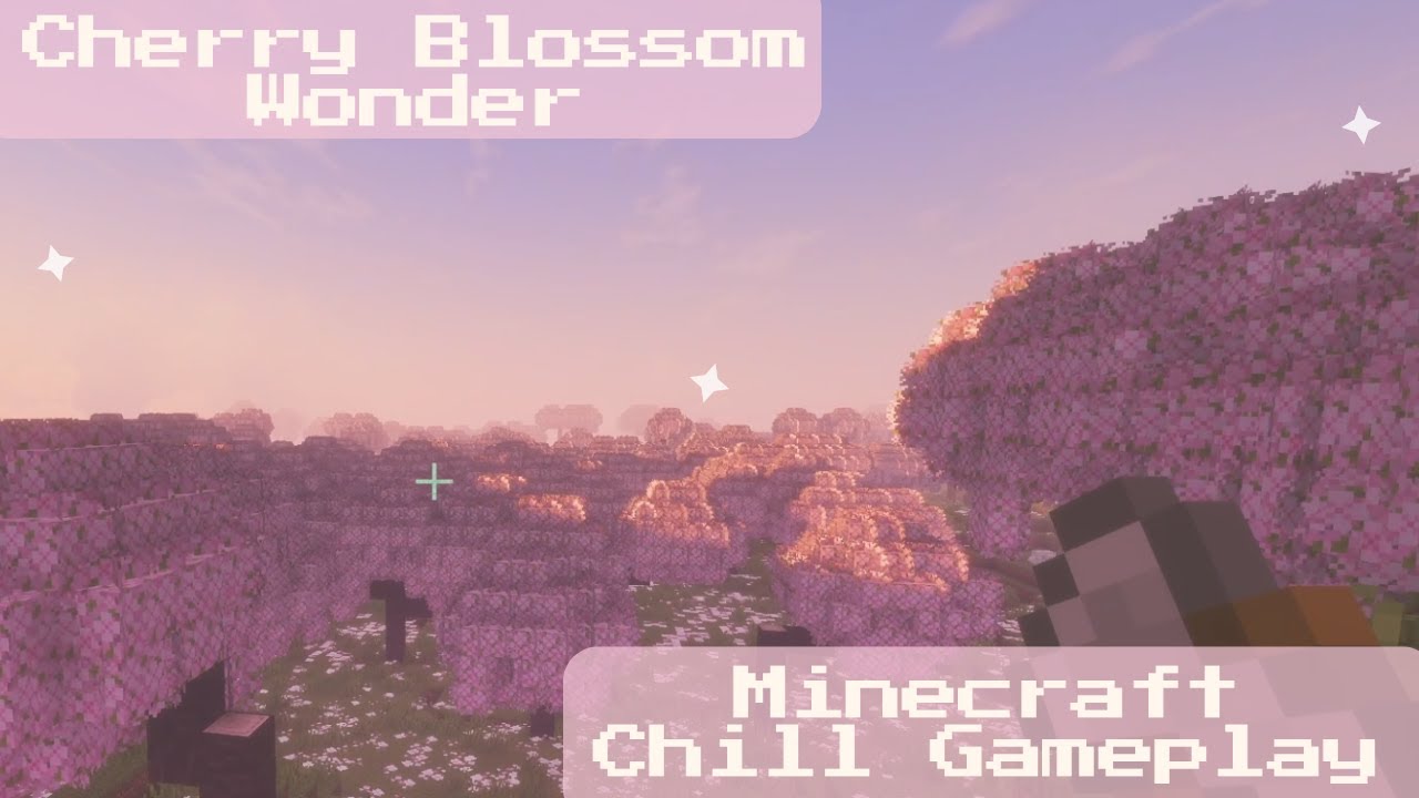 Cherry Blossom Wonder (Mining, Foraging and Exploring) | Minecraft Gameplay