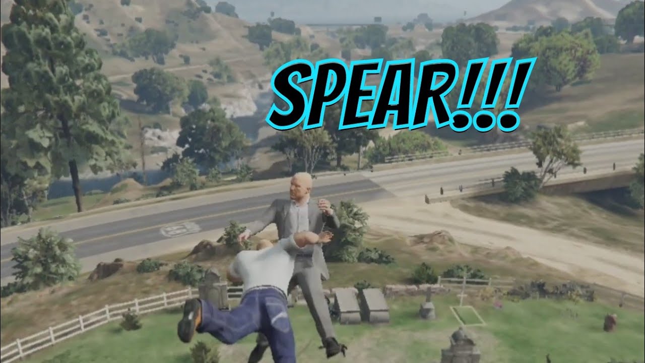 GTA 5 WWE Spears Compilation | GTA V WWE Moves | GTA V WWE Mod