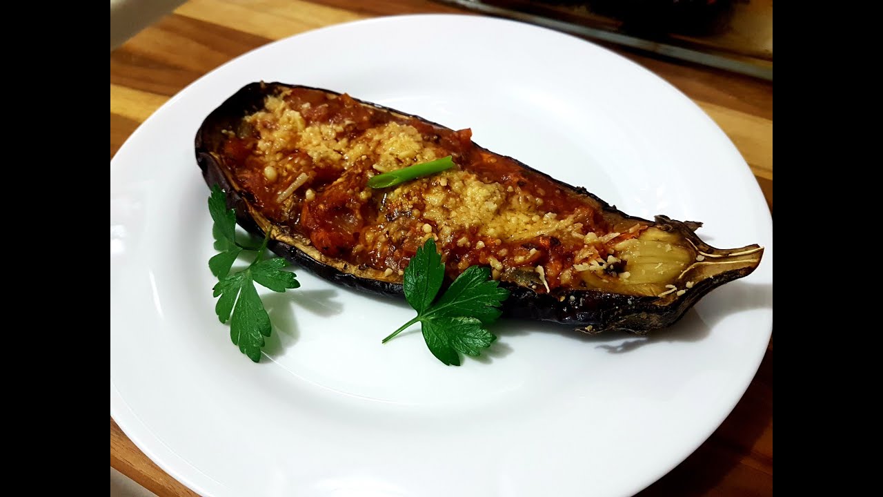 Berinjela recheada com Sardinha!