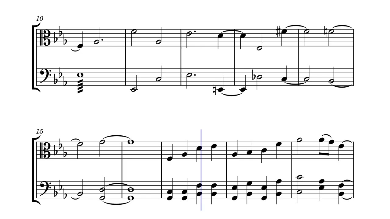 Short duet for Viola and Cello